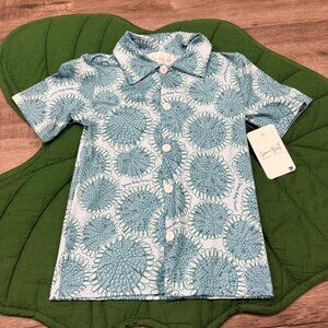 Spencer Baby Molokai Hawaii Toddler Boys Sea Urchin Print Short Sleeve Button Up